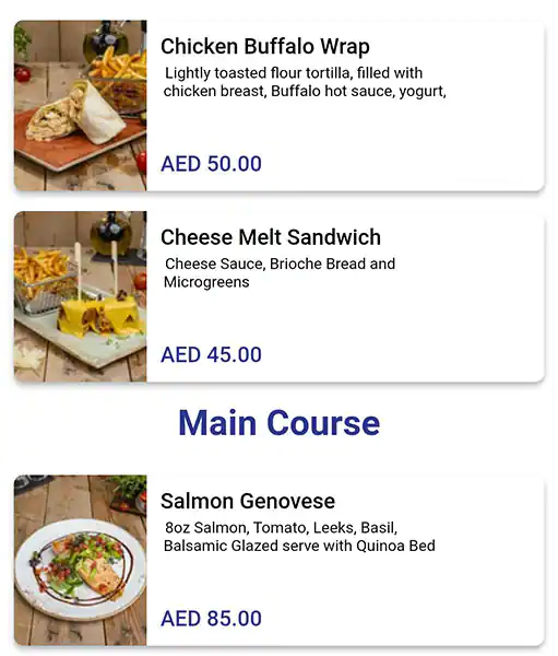 Berri's Cafe Menu, Menu for Berri's Cafe, Al Raha, Abu Dhabi 