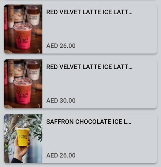 Dose Cafe Menu, Menu for Dose Cafe, Al Wahda, Abu Dhabi 