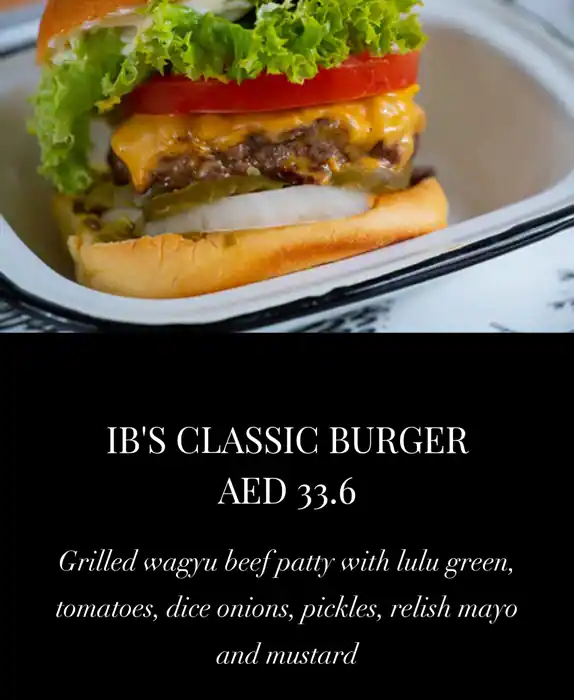 IB's Menu, Menu for IB's, Al Khalidiya, Abu Dhabi 