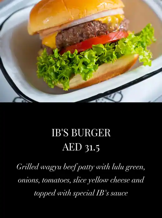 IB's Menu, Menu for IB's, Al Khalidiya, Abu Dhabi 