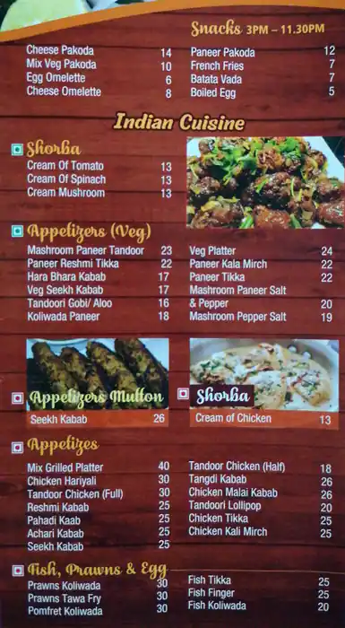 Kudla The Subhiksha Restaurant Menu 