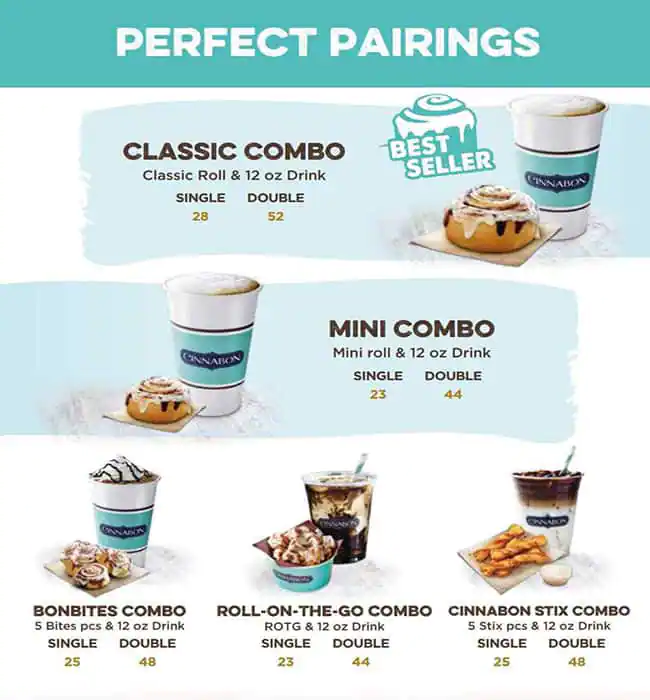 Cinnabon - Abu Dhabi Mall Menu 