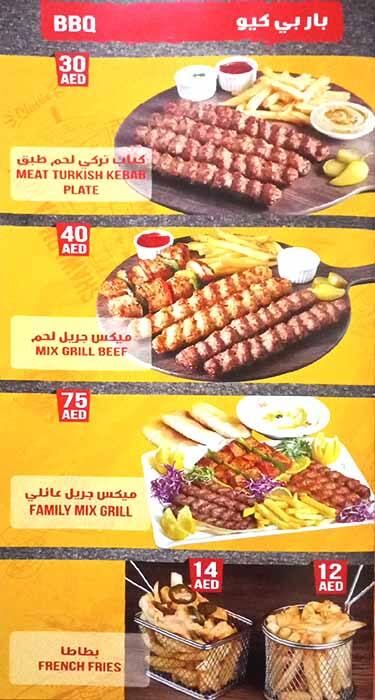 Shawarma Van Menu, Menu for Shawarma Van, Al Rawda, Ajman 