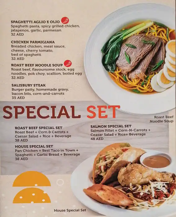 Pancake House Menu, Menu for Pancake House, Al Markaziya, Abu Dhabi 