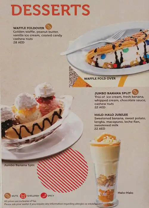 Pancake House Menu, Menu for Pancake House, Al Markaziya, Abu Dhabi 