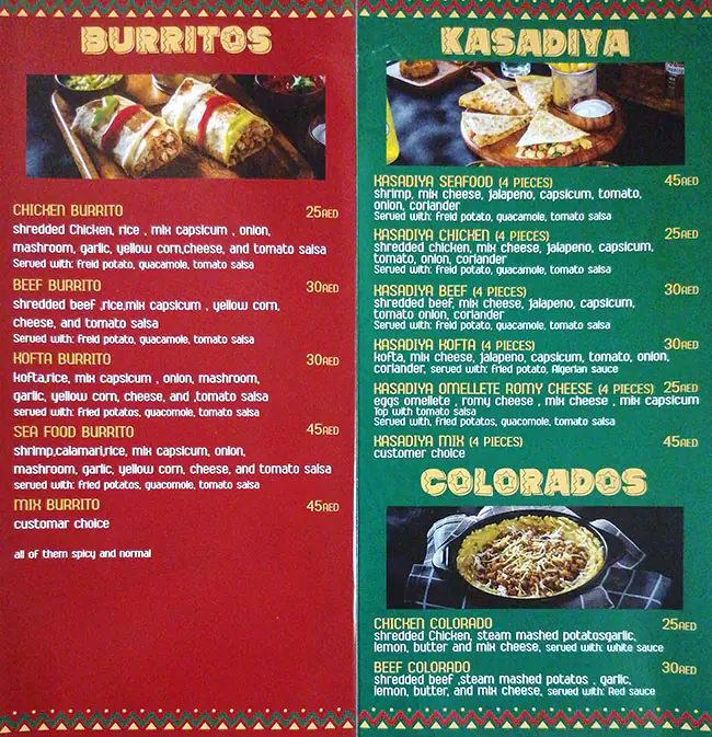 Taco Shrimpo Menu, Menu for Taco Shrimpo, Al Mushrif, Abu Dhabi 