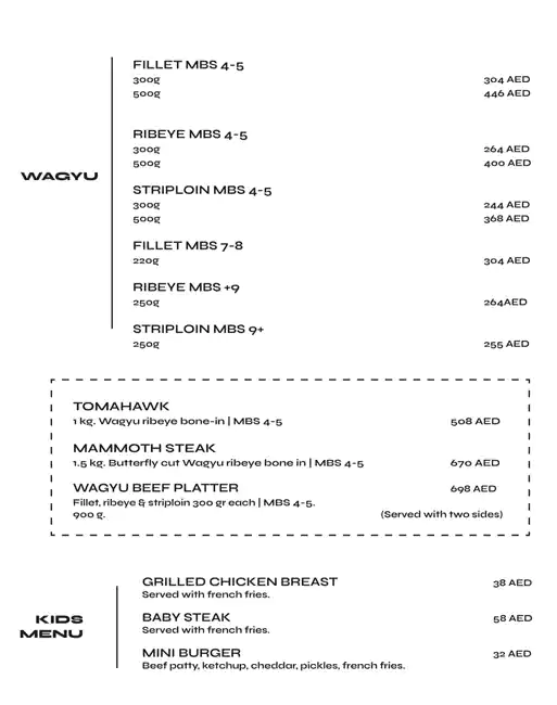 71OZ Steakhouse Menu, Menu for 71OZ Steakhouse, Al Hamidiya, Ajman 