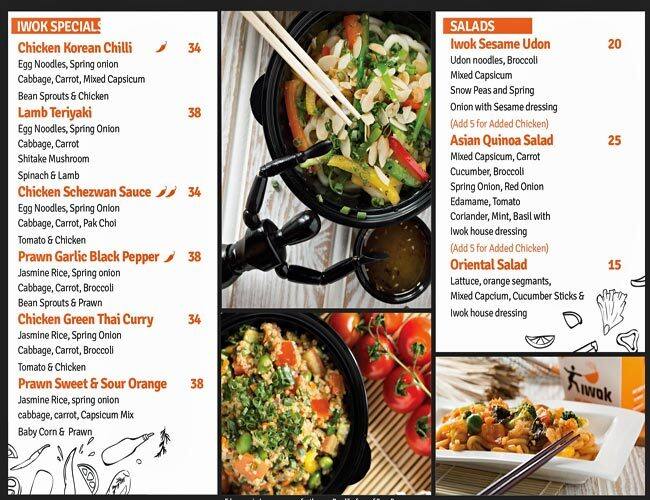 iWok Menu, Menu for iWok, Mussafah Sanaiya, Abu Dhabi 