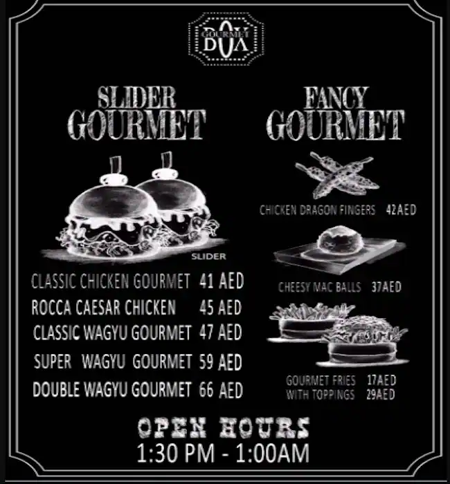 Gourmet Box Menu, Menu for Gourmet Box, Al Rumailah, Ajman 