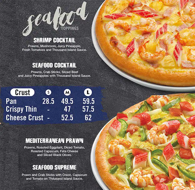 The Pizza Company Menu, Menu for The Pizza Company, Al Khalidiya, Abu Dhabi 