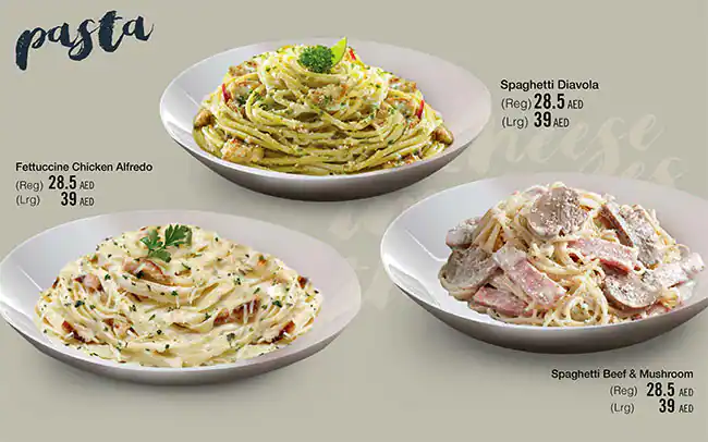 The Pizza Company Menu, Menu for The Pizza Company, Al Khalidiya, Abu Dhabi 