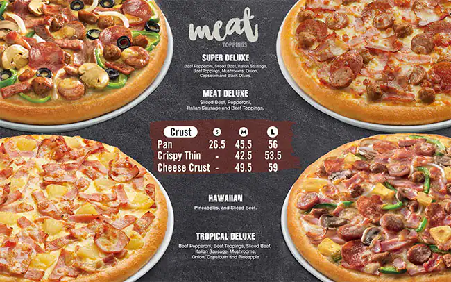 The Pizza Company Menu, Menu for The Pizza Company, Al Khalidiya, Abu Dhabi 