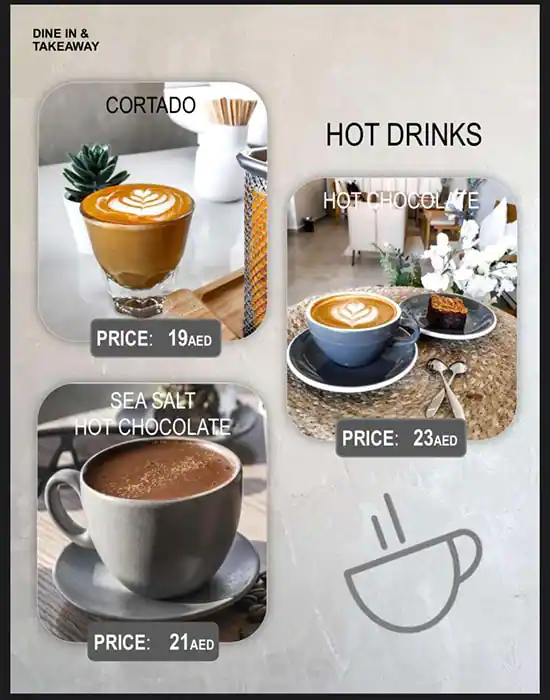 Slash Coffee Menu, Menu for Slash Coffee, Al Shahama, Abu Dhabi 