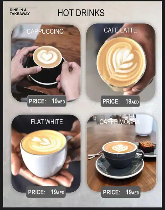 Slash Coffee Menu, Menu for Slash Coffee, Al Shahama, Abu Dhabi 