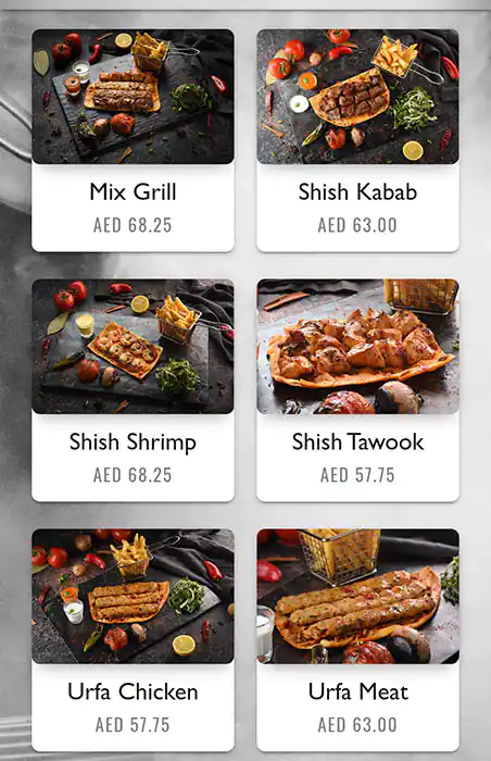 Kabab Grill Menu, Menu for Kabab Grill, Khalifa City, Abu Dhabi 