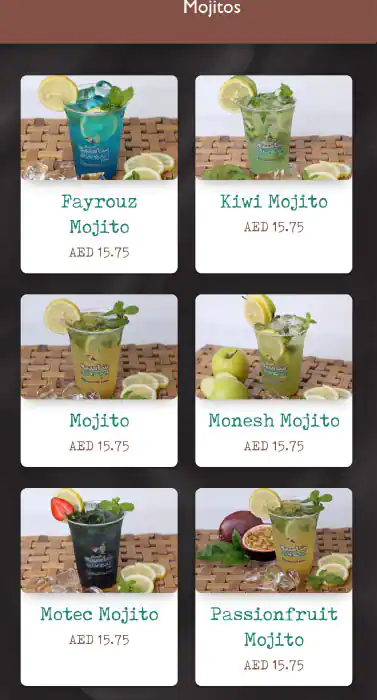 Shambaih Juices Menu, Menu for Shambaih Juices, Mussafah Shabiya, Abu Dhabi 