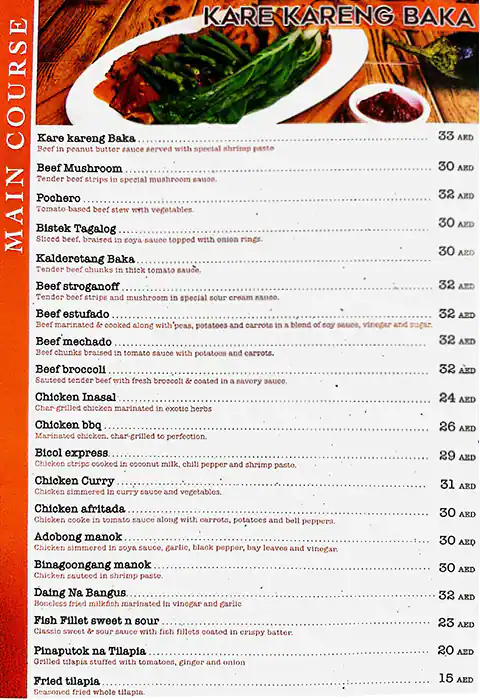 Hot Tinapay Restaurant Menu, Menu for Hot Tinapay Restaurant, Tourist Club Area (Al Zahiyah), Abu Dhabi 