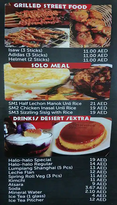 Mannix Lechon Manok Menu, Menu for Mannix Lechon Manok, Al Markaziya, Abu Dhabi 