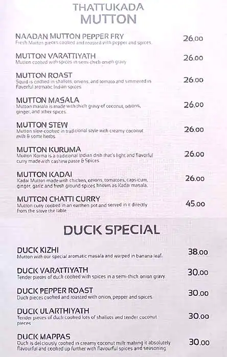 Malabar Thattukada Menu, Menu for Malabar Thattukada, Ajman Industrial Area, Ajman 