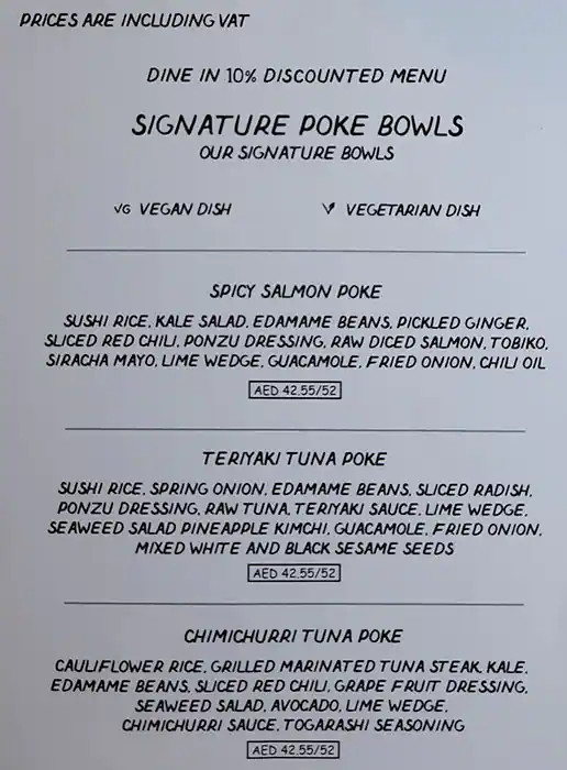 Super Poke Menu, Menu for Super Poke, Al Reem Island, Abu Dhabi 