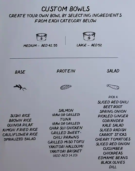 Super Poke Menu, Menu for Super Poke, Al Reem Island, Abu Dhabi 