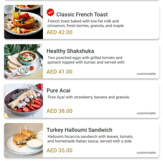 ZEROFAT Menu, Menu for ZEROFAT, Embassies District, Abu Dhabi 