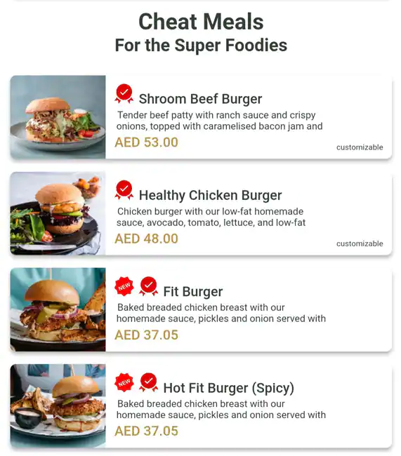 ZEROFAT Menu, Menu for ZEROFAT, Embassies District, Abu Dhabi 