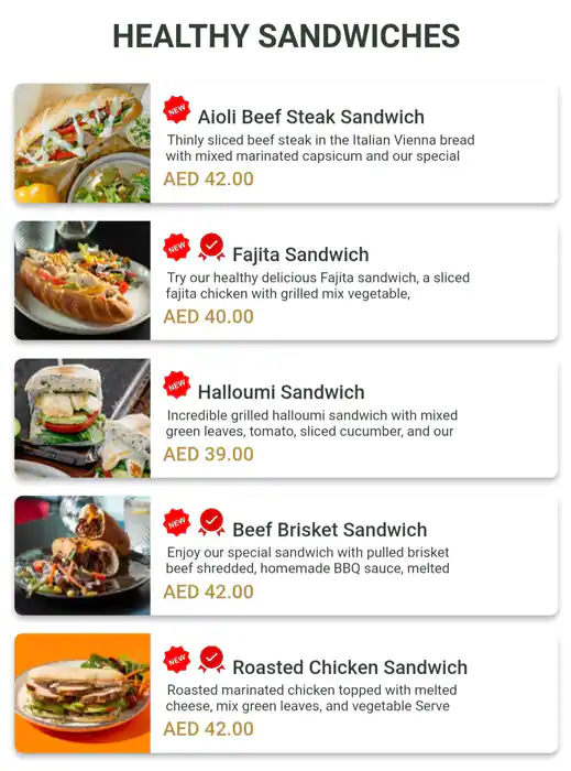 ZEROFAT Menu, Menu for ZEROFAT, Embassies District, Abu Dhabi 