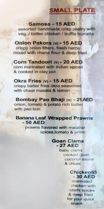 Raju Ji Menu, Menu for Raju Ji, Al Khalidiya, Abu Dhabi 