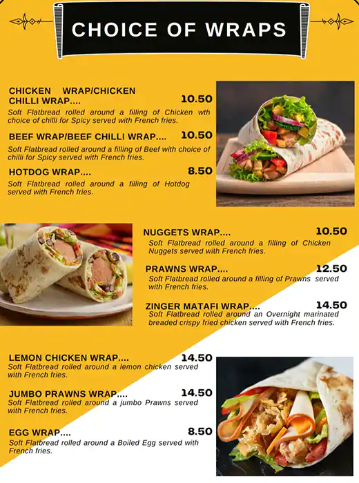 BBQ Hut Menu, Menu for BBQ Hut, Al Wahda, Abu Dhabi 