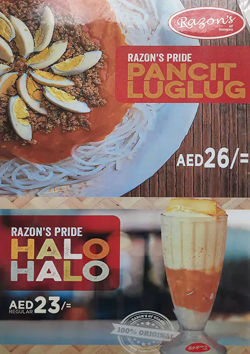 Razon’s Of Guagua Menu, Menu for Razon’s Of Guagua, Al Wahda, Abu Dhabi 