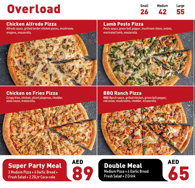 Pizza Pan Menu, Menu for Pizza Pan, Halwan Suburb, Sharjah 