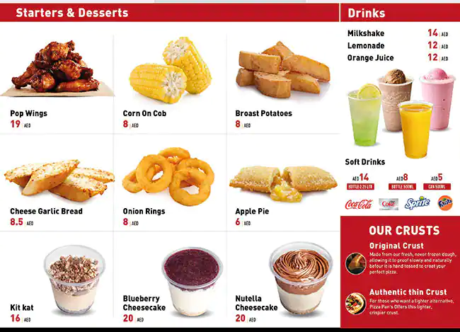 Pizza Pan Menu, Menu for Pizza Pan, Halwan Suburb, Sharjah 