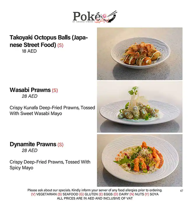 Poke San Menu, Menu for Poke San, Al Khubeirah, Abu Dhabi 