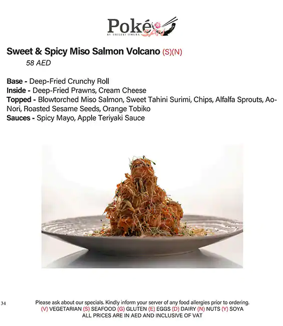 Poke San Menu, Menu for Poke San, Al Khubeirah, Abu Dhabi 