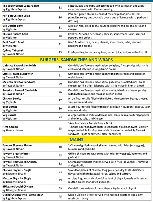 Mix 'N' Match Menu, Menu for Mix 'N' Match, Al Mushrif, Abu Dhabi 