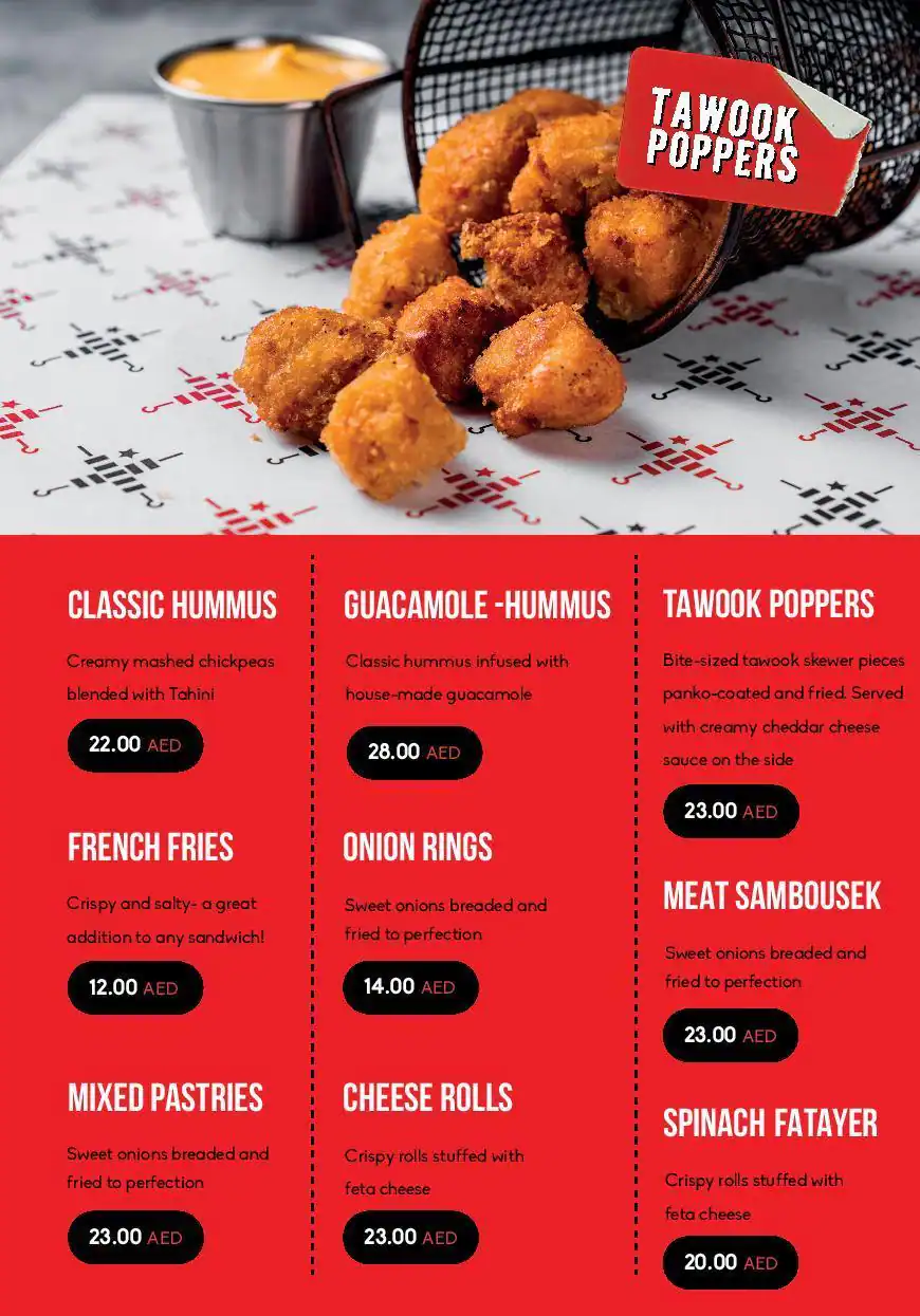 Tawook Nation - Chicken Goodness Menu 