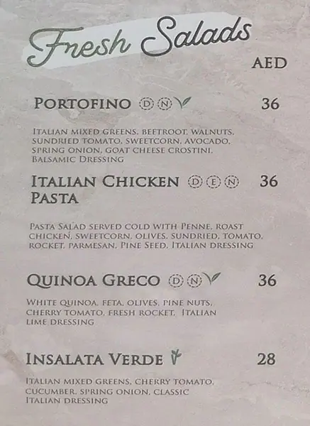 Gino's Deli Menu, Menu for Gino's Deli, Al Dhafrah, Abu Dhabi