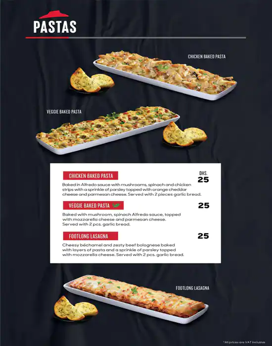 Pizza Hut - بيتزا هت Menu, Menu for Pizza Hut - بيتزا هت, Masdar City, Abu Dhabi 