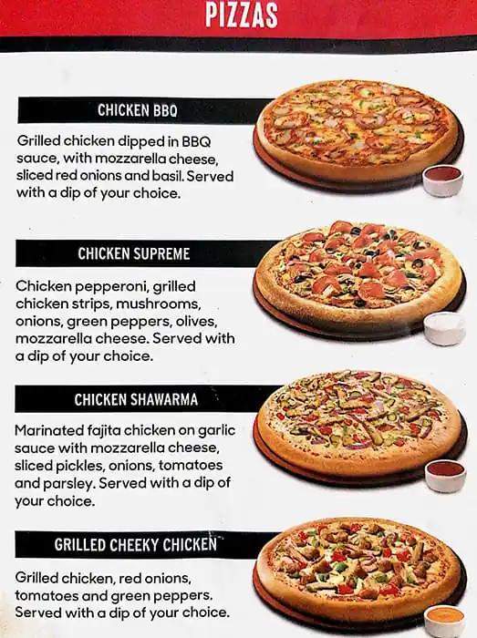 Pizza Hut - بيتزا هت Menu, Menu for Pizza Hut - بيتزا هت, Masdar City, Abu Dhabi 