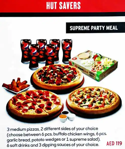 Pizza Hut - بيتزا هت Menu, Menu for Pizza Hut - بيتزا هت, Masdar City, Abu Dhabi 