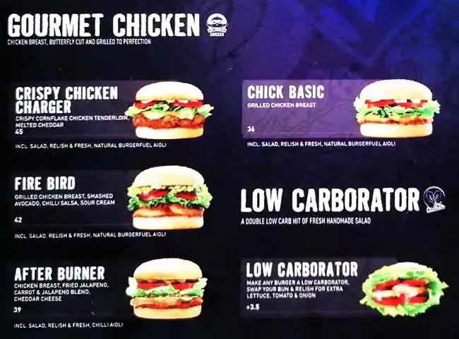 BurgerFuel Menu, Menu for BurgerFuel, Al Nahyan, Abu Dhabi 