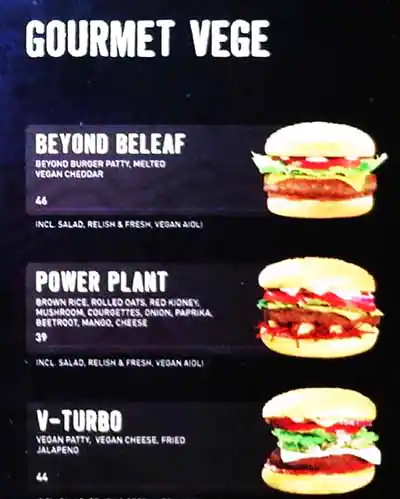 BurgerFuel Menu, Menu for BurgerFuel, Al Nahyan, Abu Dhabi 