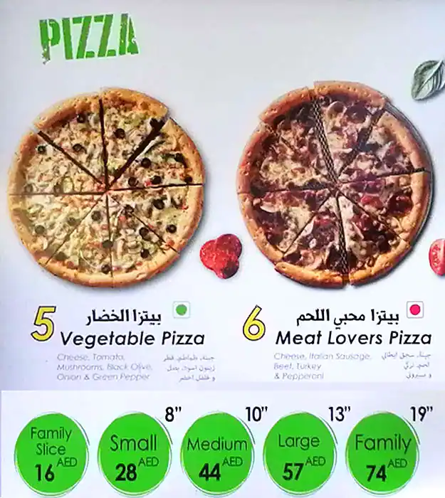 Broccoli Pizza & Pasta Menu, Menu for Broccoli Pizza & Pasta, Khalifa City, Abu Dhabi 