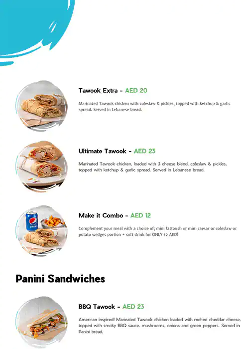 BAK BAK Chicken Menu, Menu for BAK BAK Chicken, Al Tallah, Ajman 