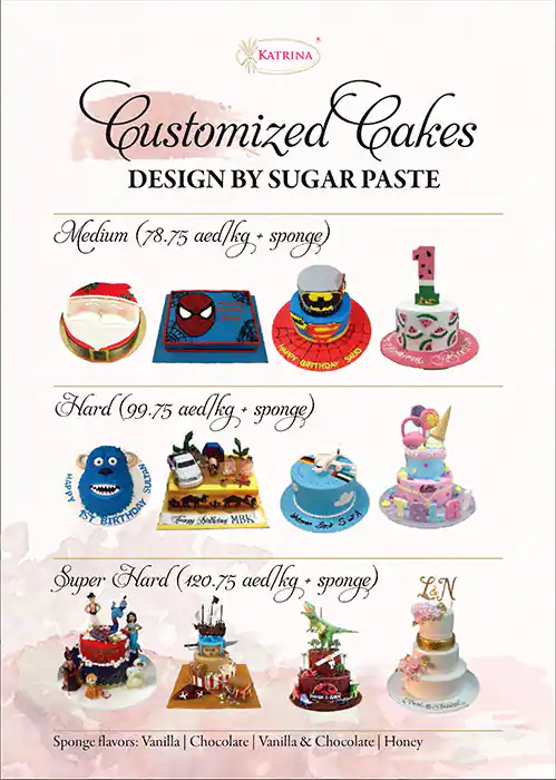 Katrina Sweets & Confectionery Menu 