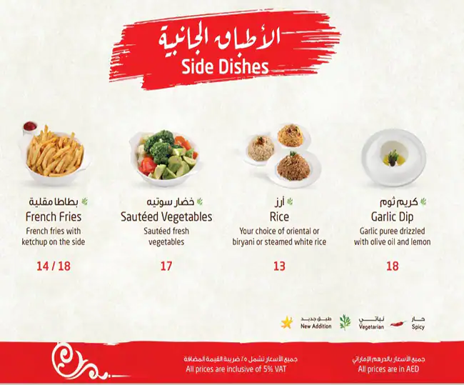 Zahrat Lebnan Menu, Menu for Zahrat Lebnan, Al Shahama, Abu Dhabi 