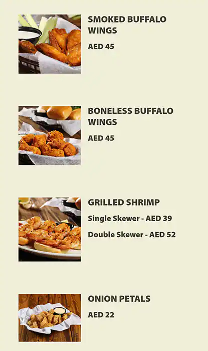 Texas Roadhouse Menu, Menu for Texas Roadhouse, Al Maryah Island, Abu Dhabi 