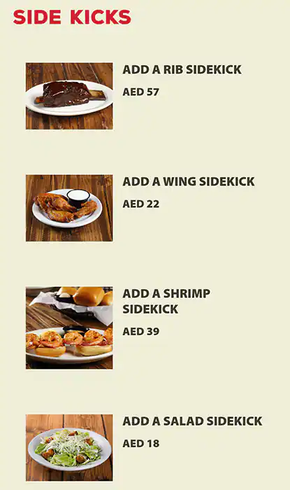 Texas Roadhouse Menu, Menu for Texas Roadhouse, Al Maryah Island, Abu Dhabi 