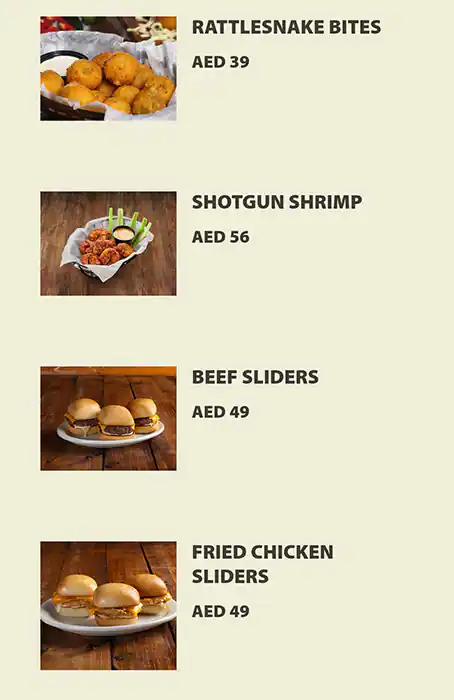 Texas Roadhouse Menu, Menu for Texas Roadhouse, Al Maryah Island, Abu Dhabi 